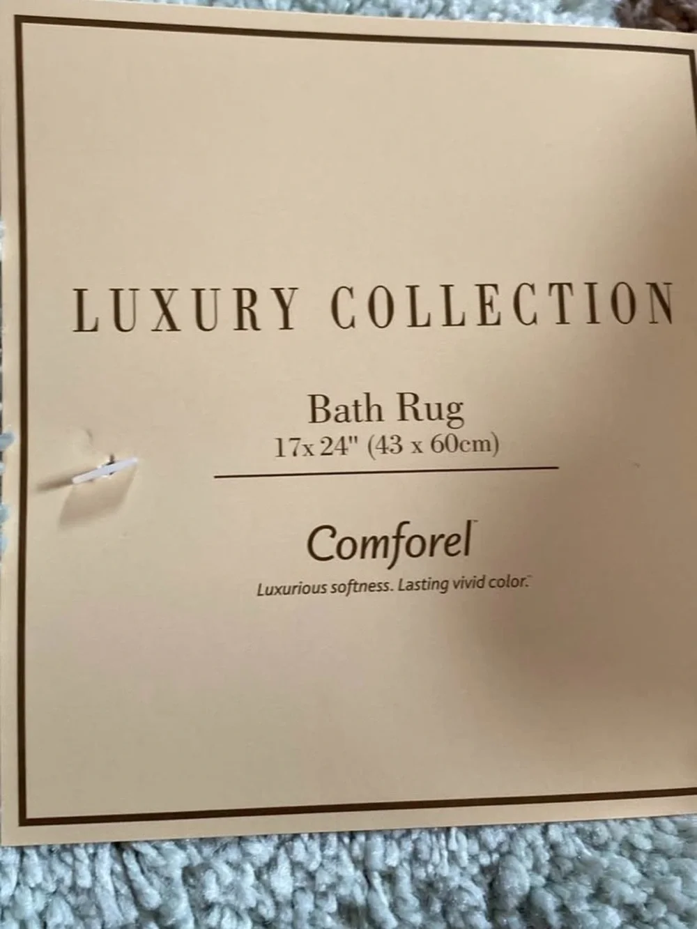 Luxury Collection Sage Bath Rug - 17x 24